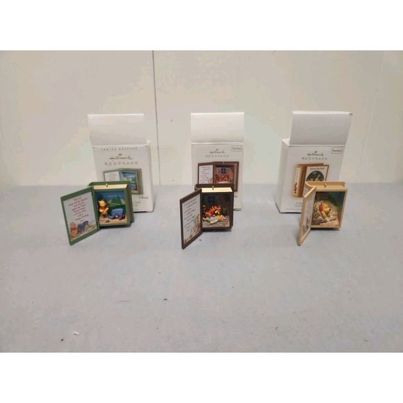 Hallmark Other - Lot Of 3 Hallmark Keepsake Pooh Bear Ornaments